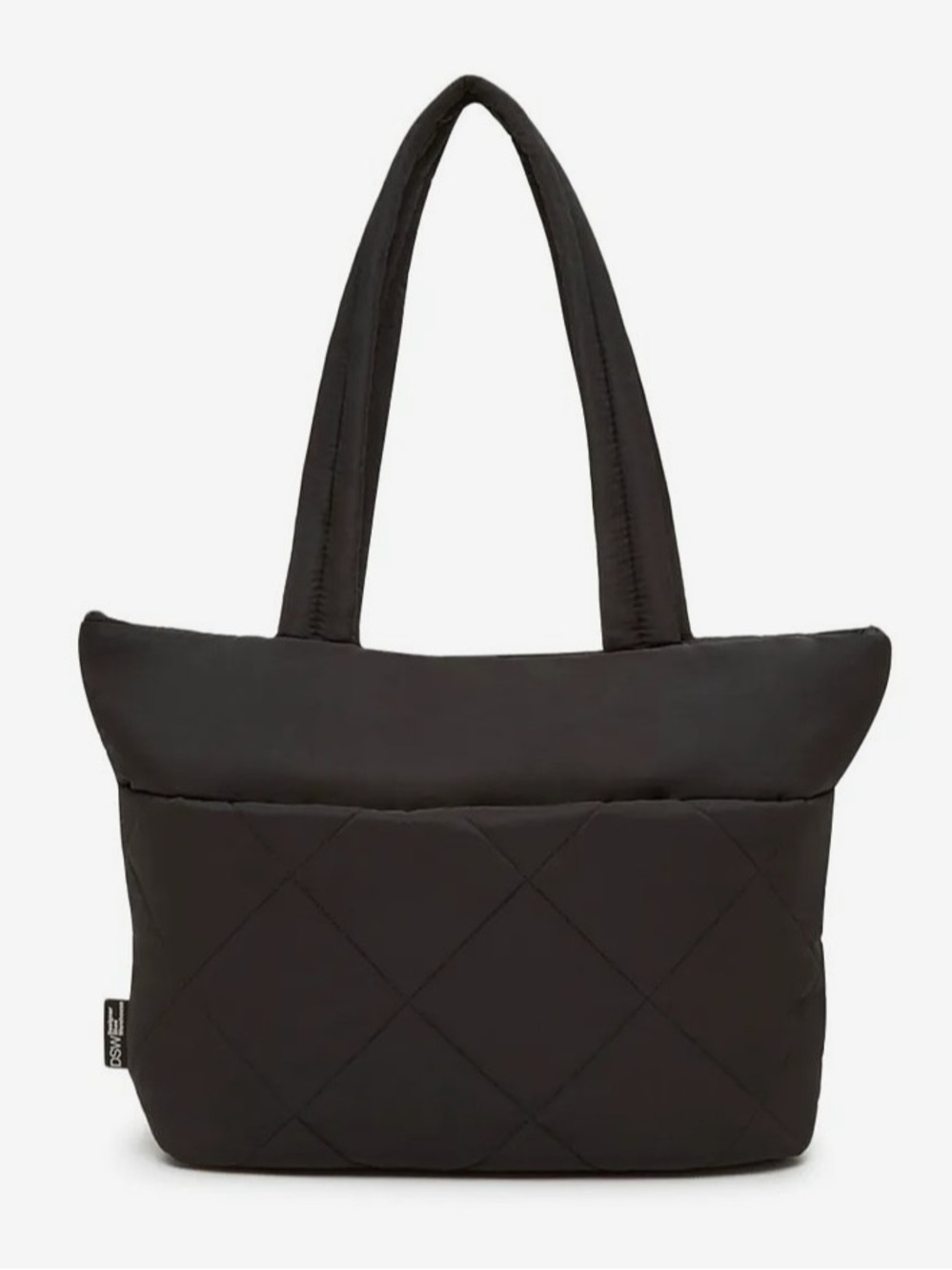 DSW Quilted Tote Bag - Black - NWT